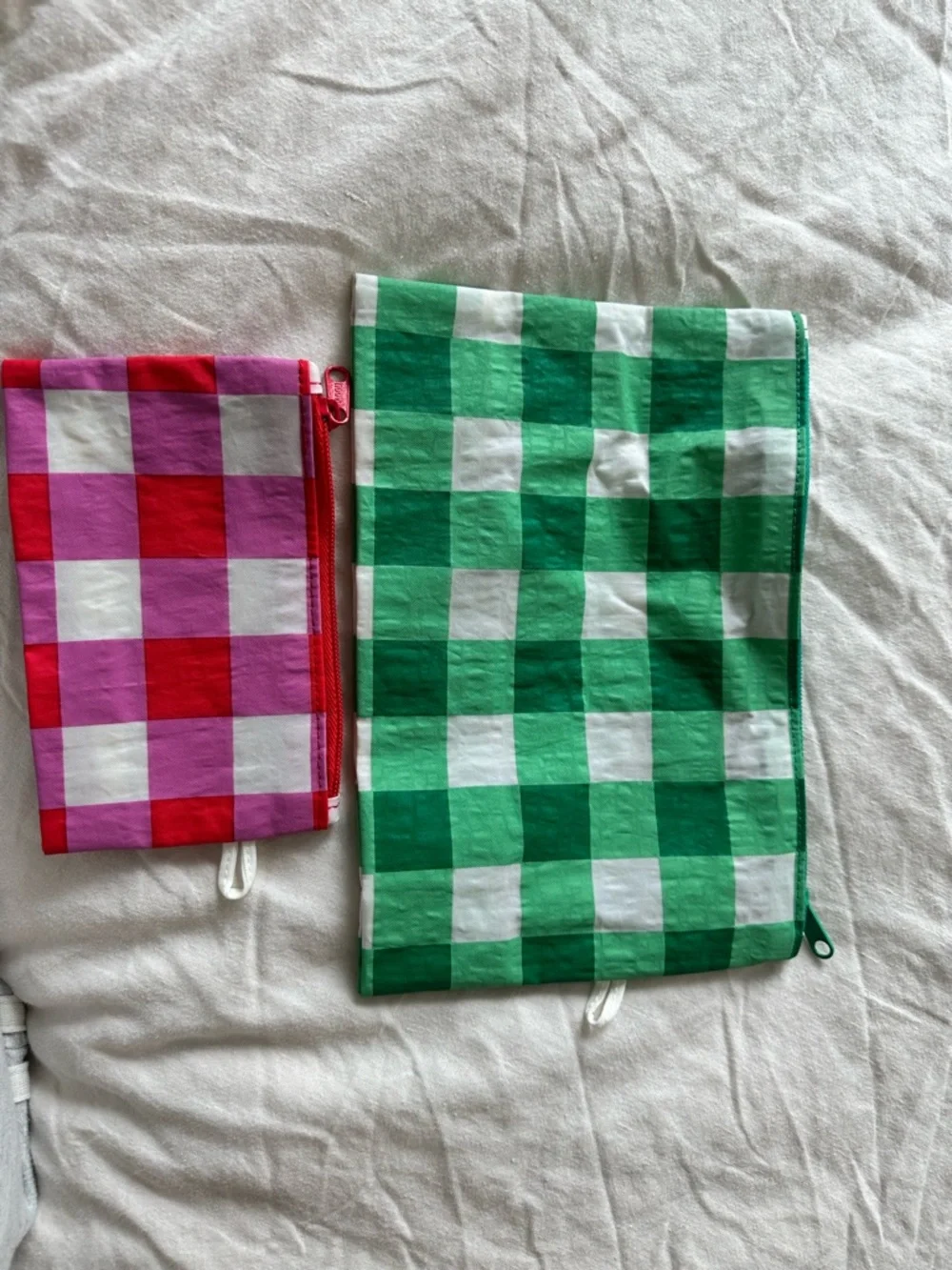 BAGGU checkered pouch set - Picture 1 of 8